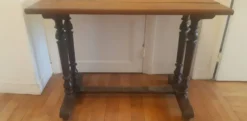 Table de bistro plateau patiné