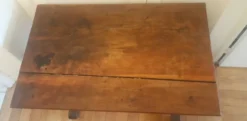 Table de bistro plateau patiné