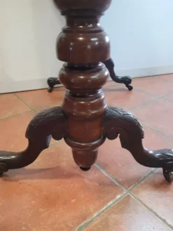 Table de bistrot ancienne en acajou