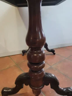 Table de bistrot ancienne en acajou