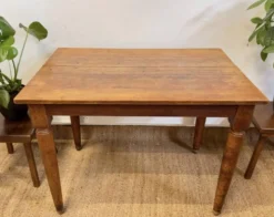 Table de bistrot ancienne en bois massif