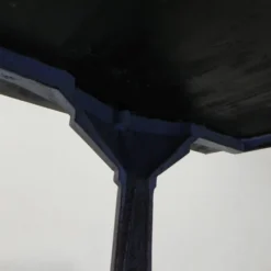 Table de bistrot Art déco avec structure en fonte et plateau en pin, années 1930