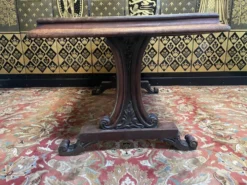 Table de bistrot Art Nouveau en acajou