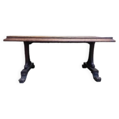Table de bistrot Art Nouveau en acajou