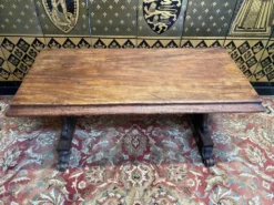 Table de bistrot Art Nouveau en acajou