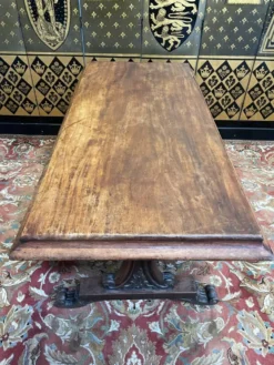 Table de bistrot Art Nouveau en acajou