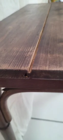 Table de bistrot bois courbé