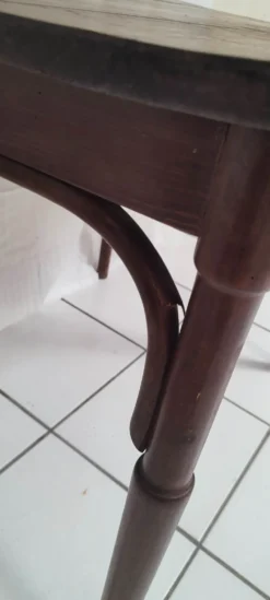 Table de bistrot bois courbé