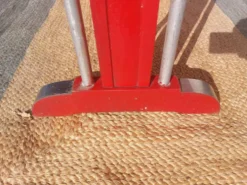table de bistrot, bois et aluminium