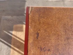 table de bistrot, bois et aluminium