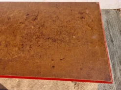 table de bistrot, bois et aluminium