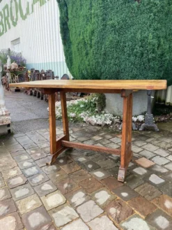 Table de bistrot bois vintage