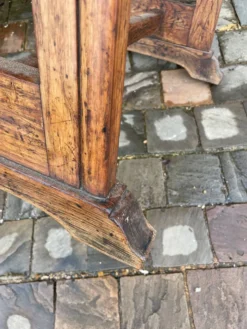 Table de bistrot bois vintage