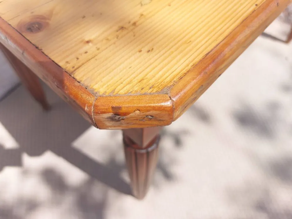 table de bistrot, campagne ou bureau, 2 tiroirs