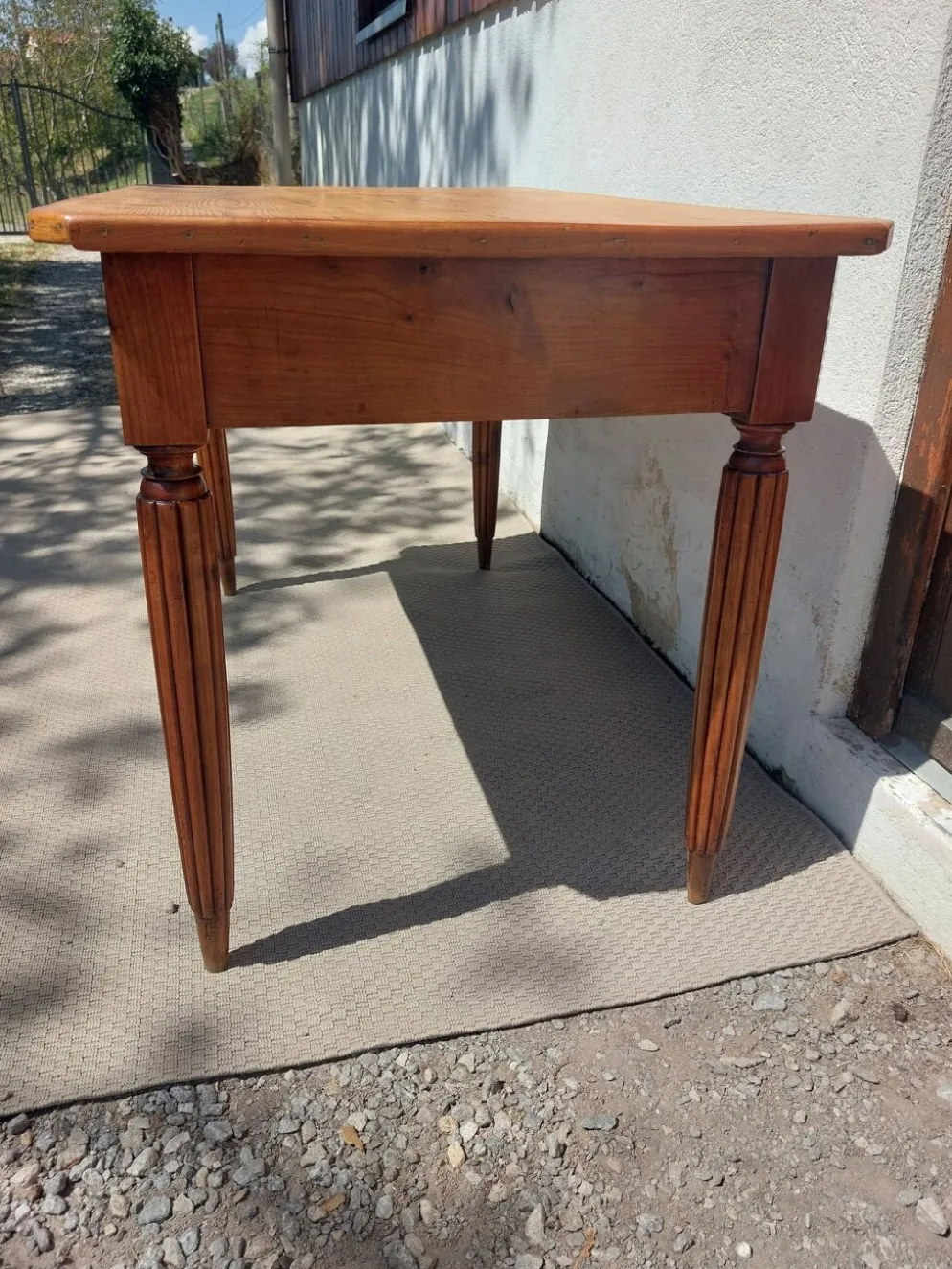 table de bistrot, campagne ou bureau, 2 tiroirs