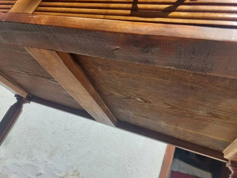 table de bistrot, campagne ou bureau, 2 tiroirs