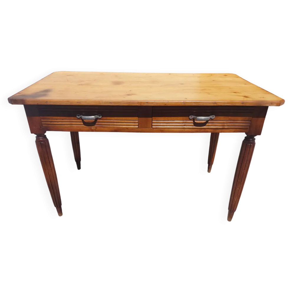 table de bistrot, campagne ou bureau, 2 tiroirs