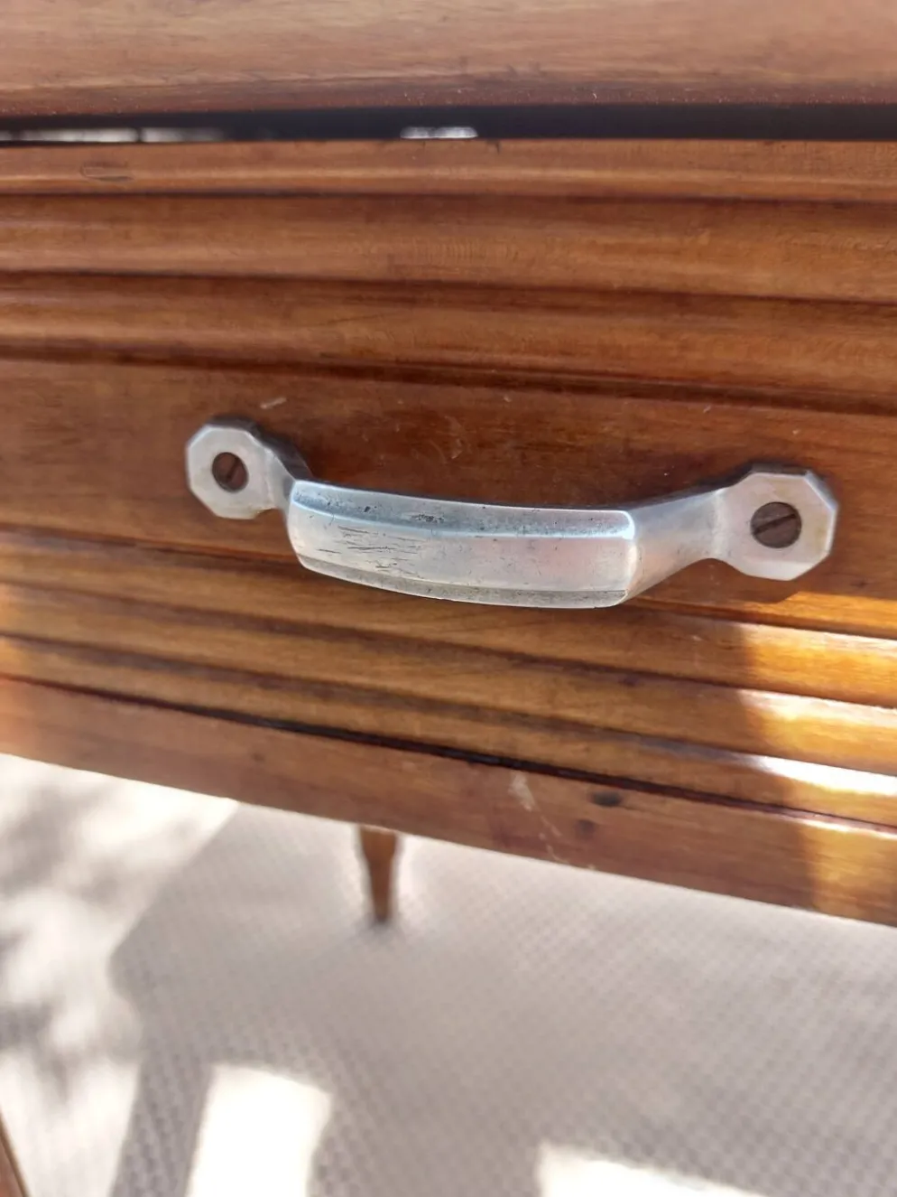 table de bistrot, campagne ou bureau, 2 tiroirs