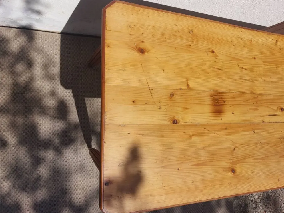 table de bistrot, campagne ou bureau, 2 tiroirs