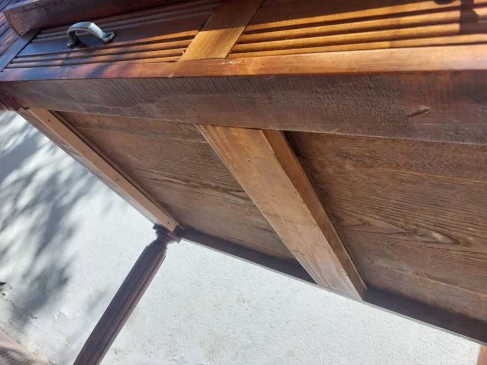 table de bistrot, campagne ou bureau, 2 tiroirs