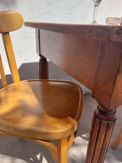 table de bistrot, campagne ou bureau, 2 tiroirs
