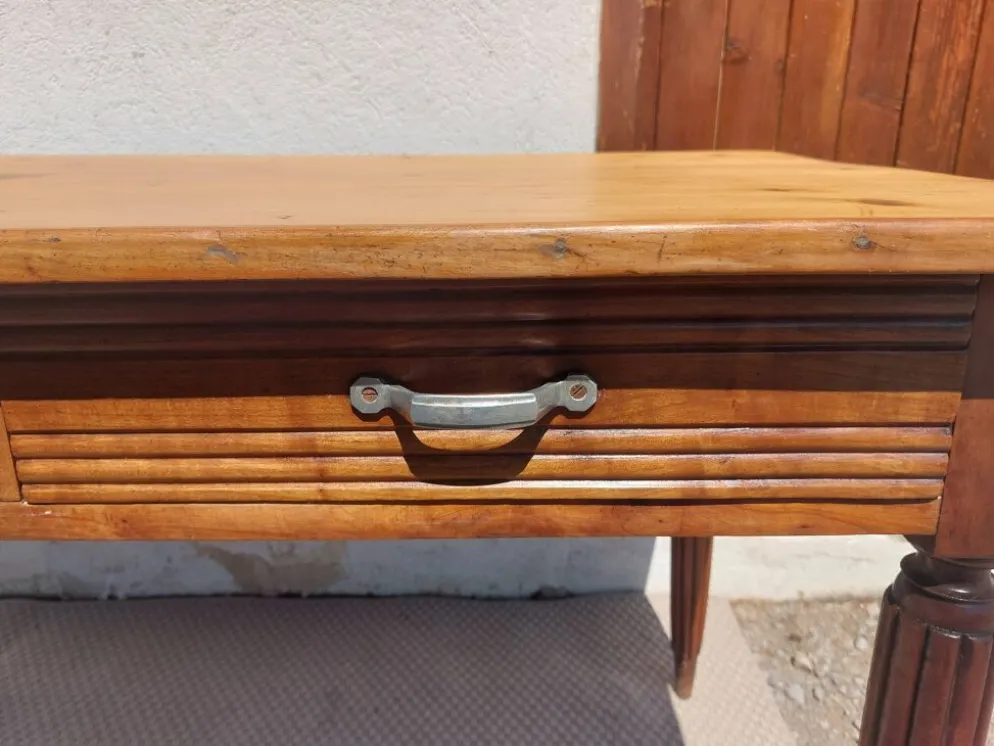 table de bistrot, campagne ou bureau, 2 tiroirs