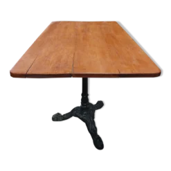 Table de bistrot en fonte 1m