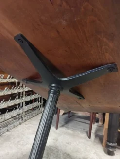 Table de bistrot en fonte 1m