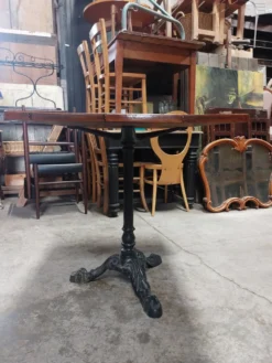 Table de bistrot en fonte 1m