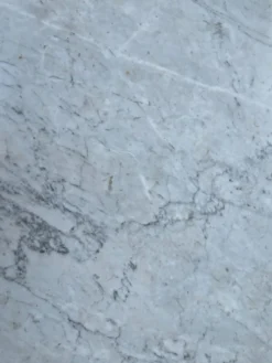 Table de bistrot Godin en fonte et marbre blanc