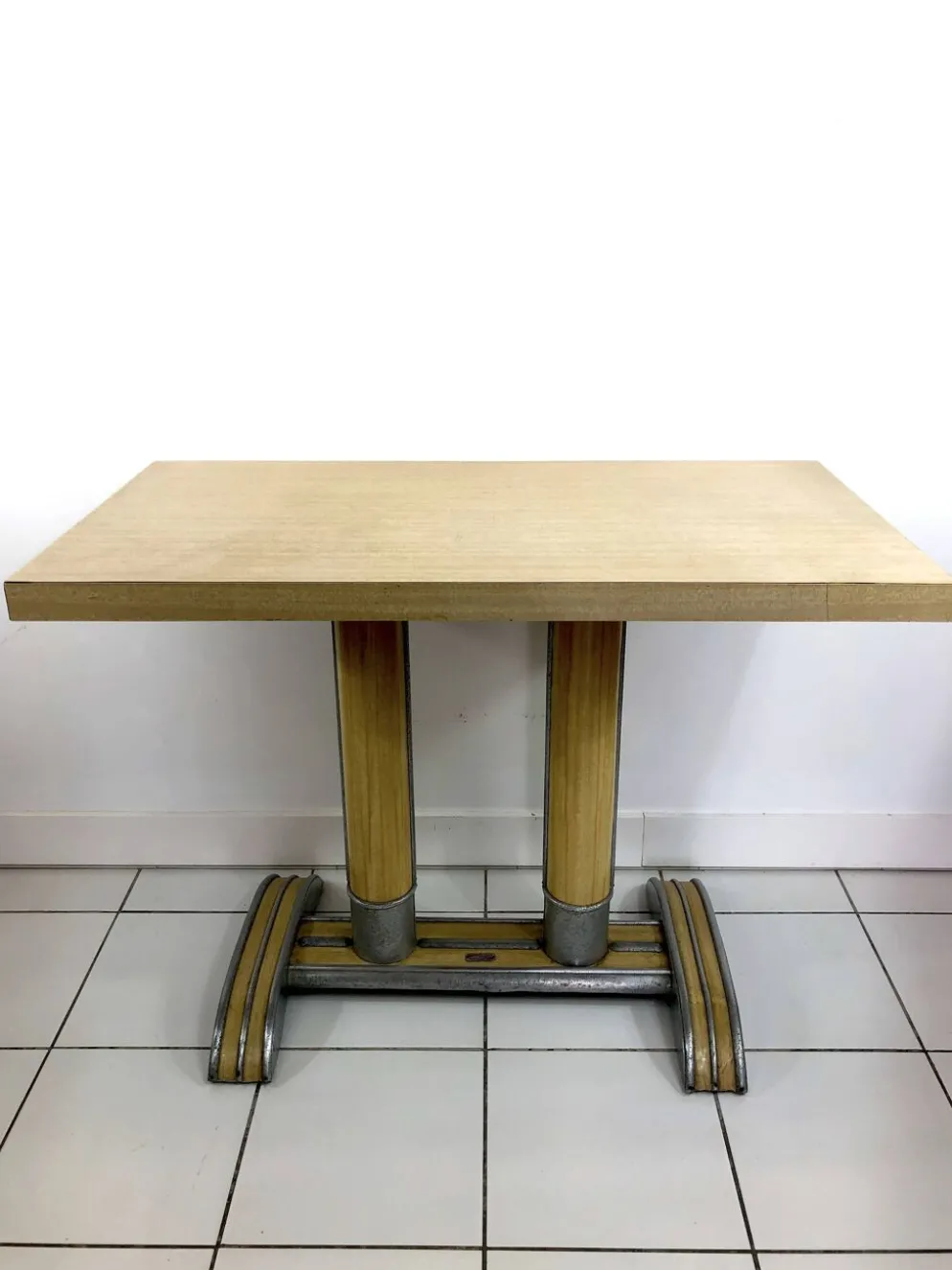 Table de bistrot Martin Méallet en formica, années 50