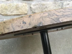 Table de bistrot piétement acier années 70/80