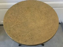 Table de bistrot piétement acier années 70/80