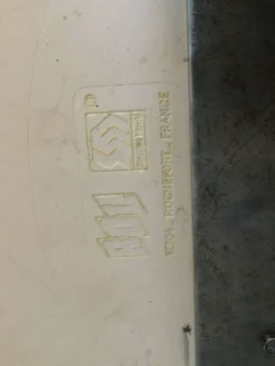 Table de bistrot piétement acier années 70/80