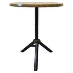 Table de bistrot piétement acier années 70/80