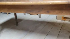 Table de bistrot restaurant en chêne massif ancienne, 1900s -1m53