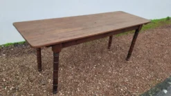 Table de bistrot restaurant rustique en chêne massif époque 1900 -1m85