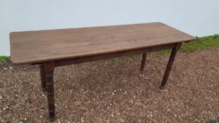Table de bistrot restaurant rustique en chêne massif époque 1900 -1m85