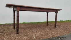 Table de bistrot restaurant rustique en chêne massif époque 1900 -1m85