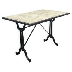 Table de bistrot - travail moderne, piétement en fonte