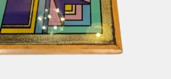 Table de bistrot vintage peint à la main par Bing, Cannes, années 1990