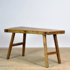 Table de boucher en chêne, vers 1920