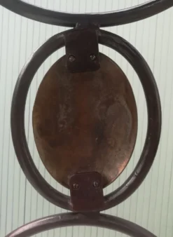 Table de boucher en fer forgé et bronze