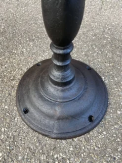 Table de café bistrot brasserie vintage 1890-1910 fonte & sapin