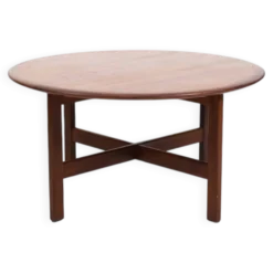 Table de canapé ronde en teck par ASKO