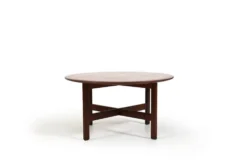 Table de canapé ronde en teck par ASKO