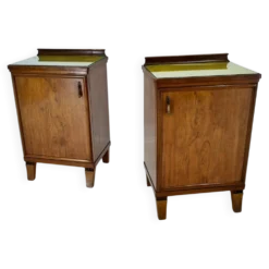 Table de chevet art déco des années 1930, Tchécoslovaquie