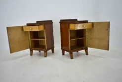 Table de chevet art déco des années 1930, Tchécoslovaquie