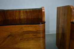Table de chevet Art Déco des années 1940, Tchécoslovaquie