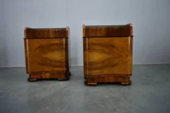 Table de chevet Art Déco des années 1940, Tchécoslovaquie